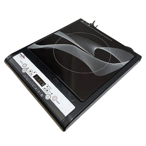 Kenstar Stova 14, 1400W, Induction Cooktop, Soft-Touch Tact Control, Automatic Voltage Regulator, Black, Kisto14kp7r0-dts