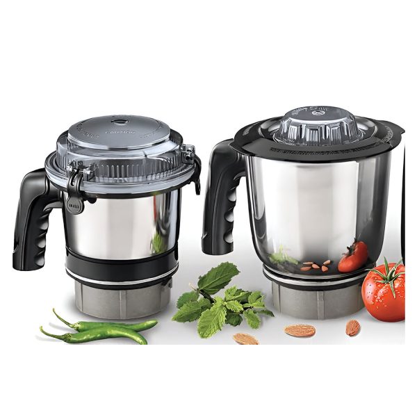 Sujata 1000 Watt 4 Jar Mixer Grinder with Pulse Action, Unbreakable Handle and Coconut Milk Extractor, MG03