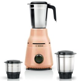 Bosch TrueMixx 750 W 3 Jar, Stainless steel blades for high performance wet, dry and chutney grinding Mixer Grinder, Peach, MG4413C4PI
