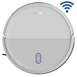 Haier F55241E Robot Vacuum Cleaner With 5 Maps Memory & Strong Battery Life, Manually Empty Dust Box, White, CIVIC X11