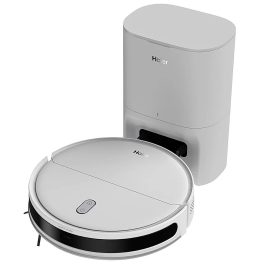 Haier F55240E Robot Vacuum Cleaner With 5 Maps Memory & Strong Battery Life, Auto Empty Dust Box, White, CIVIC X11 PRO