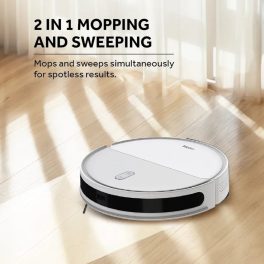 Haier F55241E Robot Vacuum Cleaner With 5 Maps Memory & Strong Battery Life, Manually Empty Dust Box, White, CIVIC X11