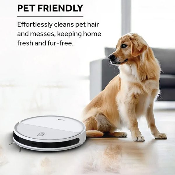 Haier F55241E Robot Vacuum Cleaner With 5 Maps Memory & Strong Battery Life, Manually Empty Dust Box, White, CIVIC X11