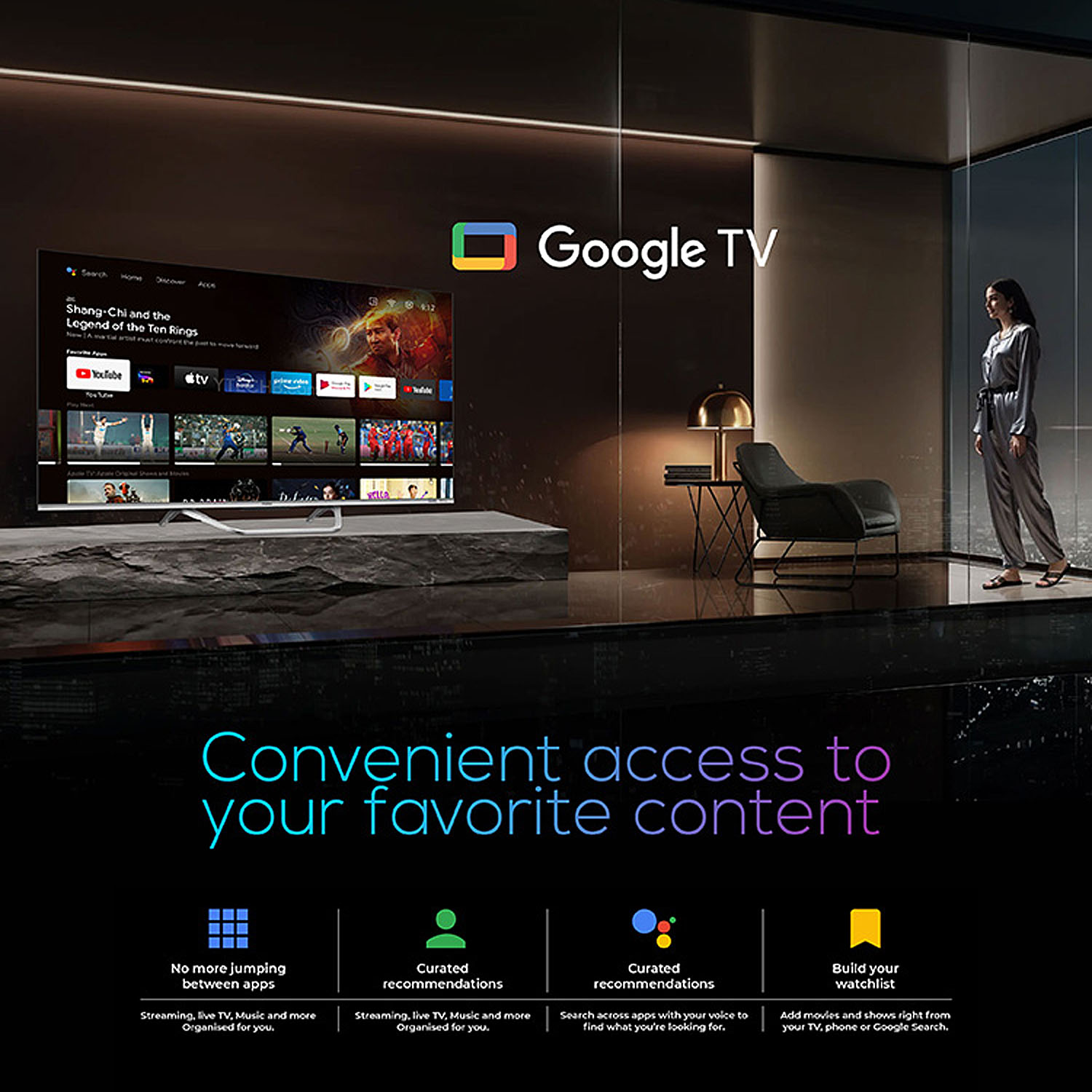 Haier 4K Ultra HD K85 Series 189cm(75) Smart Google TV, with Dolby Vision Atmos and Hands Free Voice Control, Google Assistant & MEMC, Silver, H75K85FUX Haier 4K Ultra HD K85 Series 189cm(75) Smart Google TV, with Dolby Vision Atmos and Hands Free Voice Control, Google Assistant & MEMC, Silver, H75K85FUX