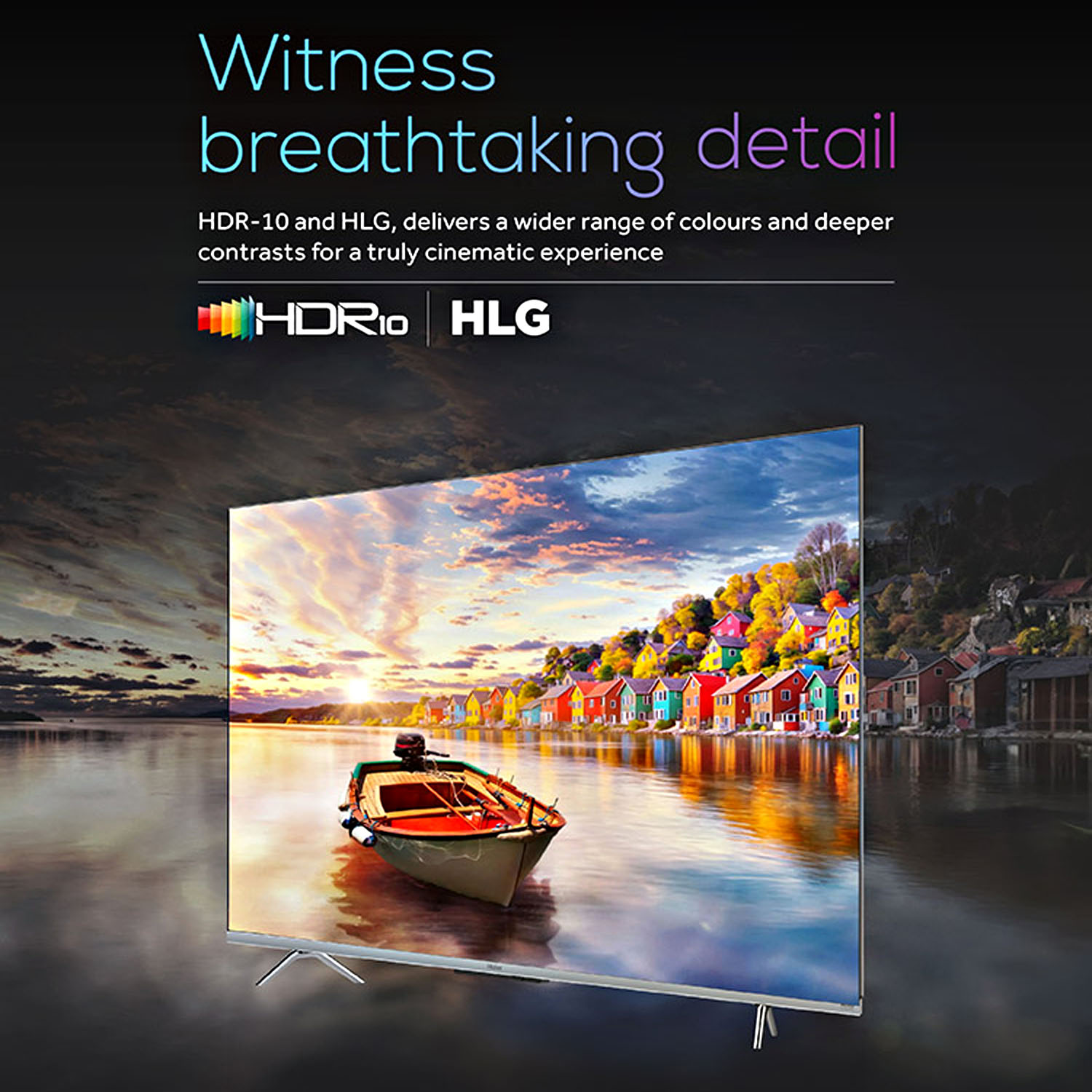 Haier 4K Ultra HD K85 Series 189cm(75) Smart Google TV, with Dolby Vision Atmos and Hands Free Voice Control, Google Assistant & MEMC, Silver, H75K85FUX Haier 4K Ultra HD K85 Series 189cm(75) Smart Google TV, with Dolby Vision Atmos and Hands Free Voice Control, Google Assistant & MEMC, Silver, H75K85FUX