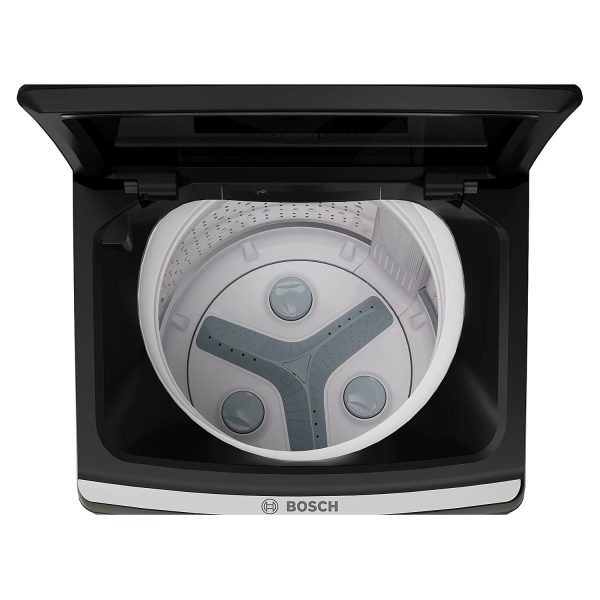 BOSCH Series 2, Expert Care Wash System 7.5 kg 5 Star Fully Automatic Top Load Washing Machine with Reload Function, Dark Lake, WOE750B0IN