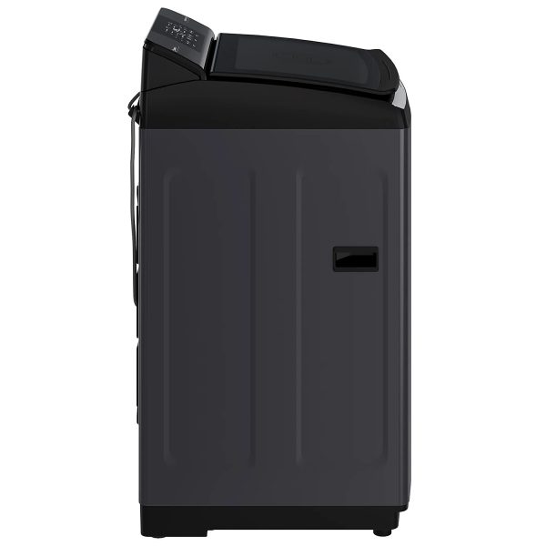 BOSCH Series 2, Expert Care Wash System 7.5 kg 5 Star Fully Automatic Top Load Washing Machine with Reload Function, Dark Lake, WOE750B0IN