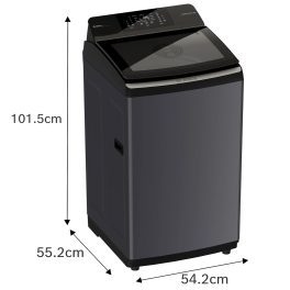 BOSCH Series 2, Expert Care Wash System 7.5 kg 5 Star Fully Automatic Top Load Washing Machine with Reload Function, Dark Lake, WOE750B0IN