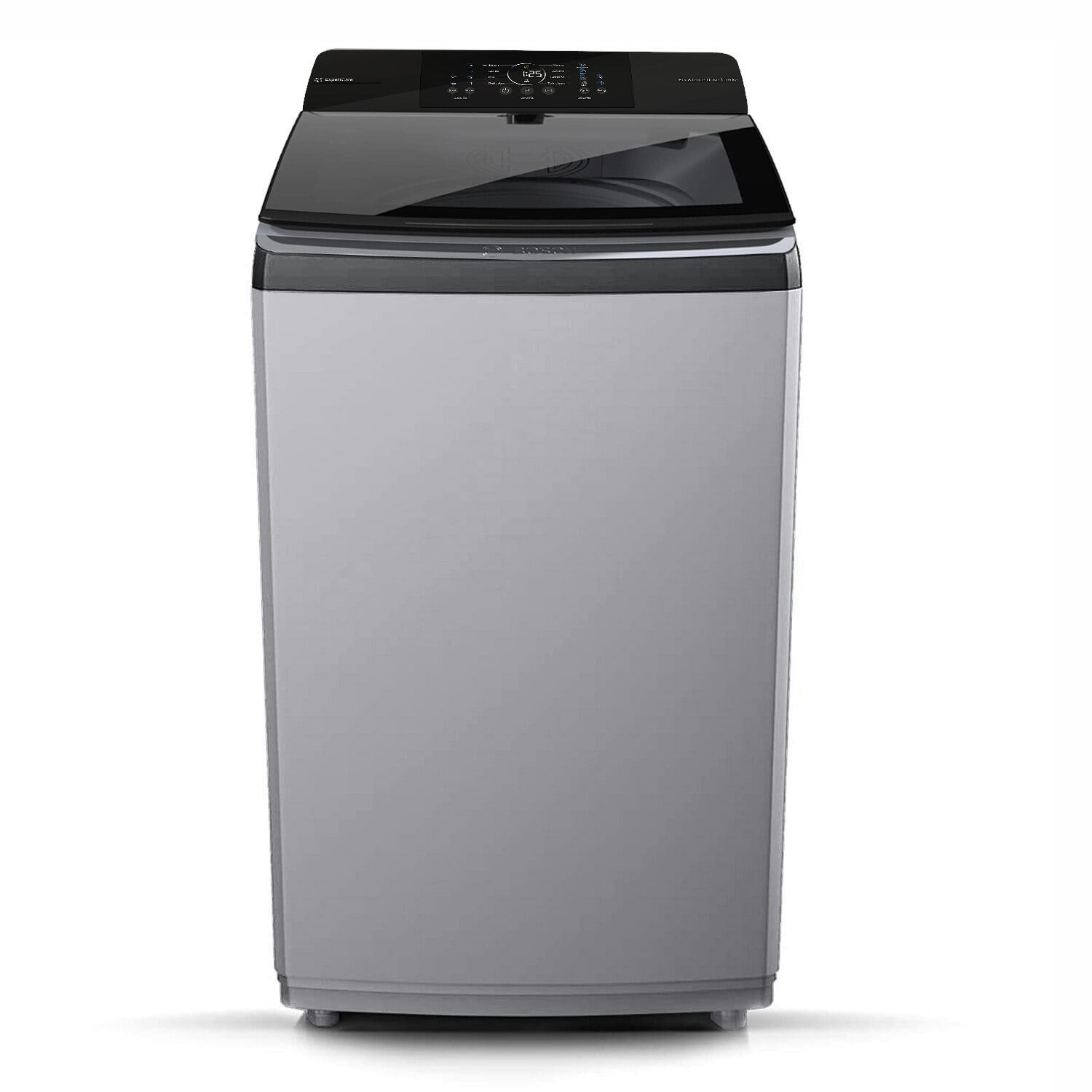 BOSCH Series 2, Expert Care Wash System 7.5 kg 5 Star Fully Automatic Top Load Washing Machine with Reload Function, Graphite Silver, WOE750S0IN BOSCH Series 2, Expert Care Wash System 7.5 kg 5 Star Fully Automatic Top Load Washing Machine with Reload Function, Graphite Silver, WOE750S0IN