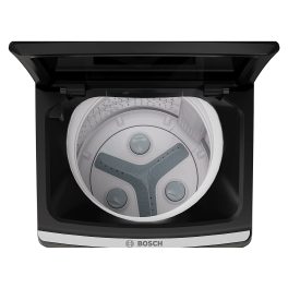 BOSCH Series 2, Expert Care Wash System 7.5 kg 5 Star Fully Automatic Top Load Washing Machine with Reload Function, Graphite Silver, WOE750S0IN