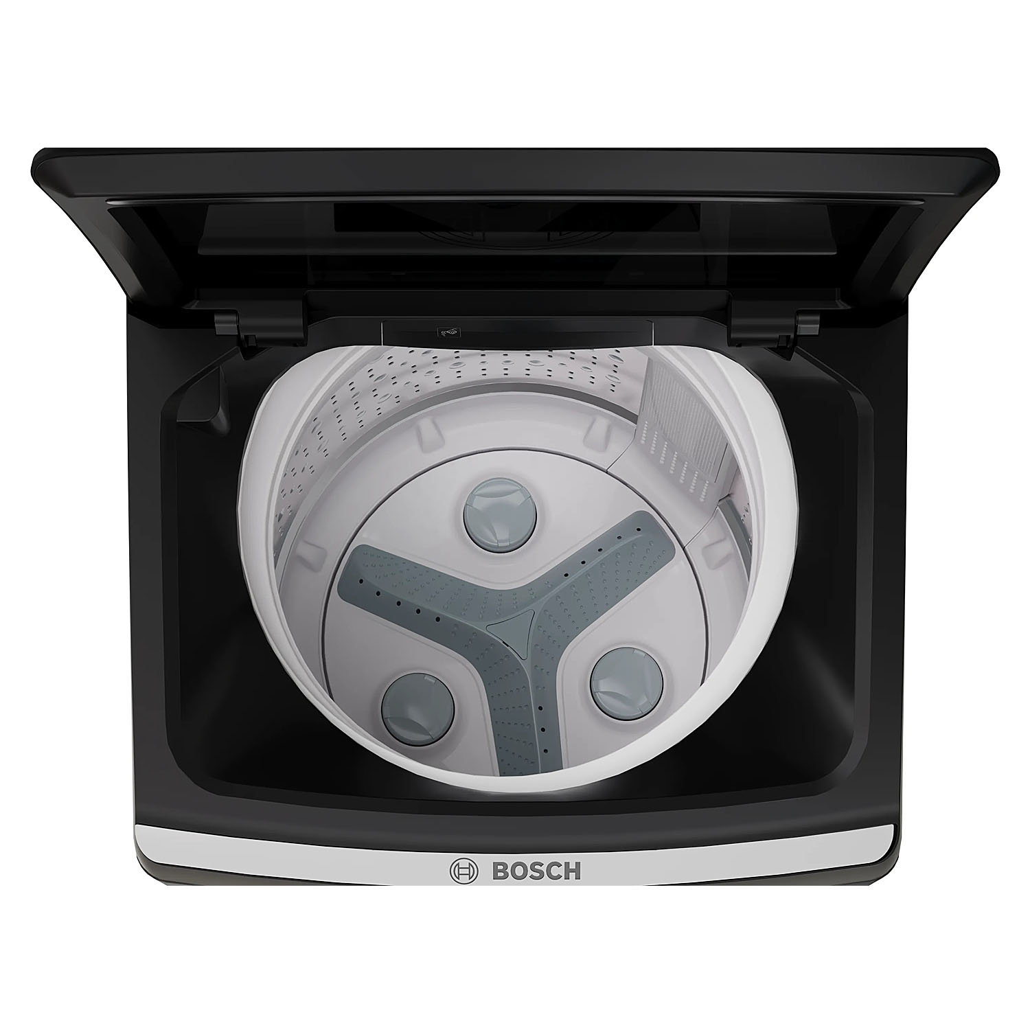 BOSCH Series 2, Expert Care Wash System 7.5 kg 5 Star Fully Automatic Top Load Washing Machine with Reload Function, Graphite Silver, WOE750S0IN BOSCH Series 2, Expert Care Wash System 7.5 kg 5 Star Fully Automatic Top Load Washing Machine with Reload Function, Graphite Silver, WOE750S0IN