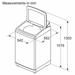 BOSCH Series 2, Expert Care Wash System 8.5 kg 5 Star Fully Automatic Top Load Washing Machine with Reload Function, Dark Lake, WOE850B7IN