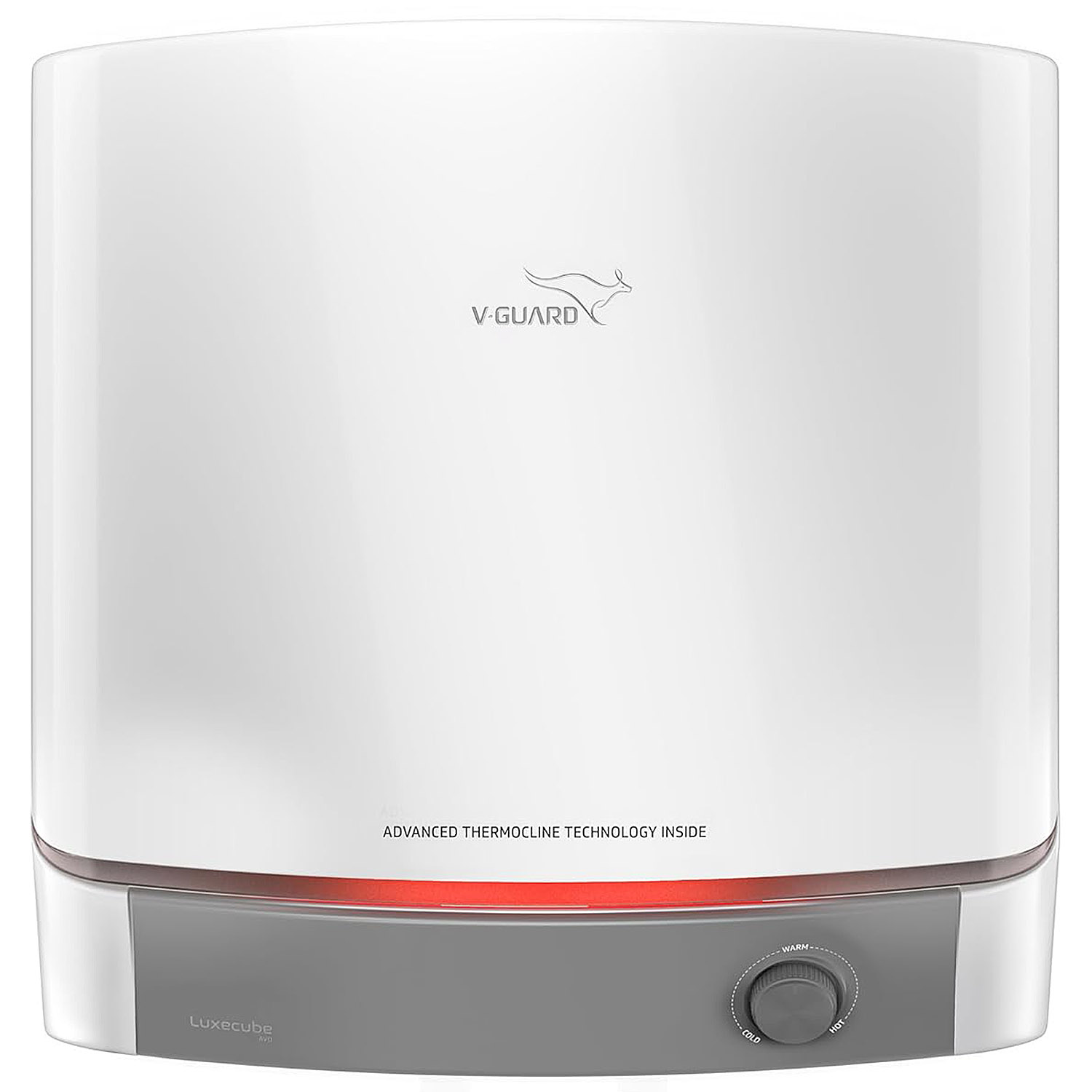 V-Guard 10Litre 5 Star Avo Storage Geyser, Up to 38% More Hot Water with Advanced Thermocline Technology, Luxe Glow Illumination, White, Luxecube V-Guard 10Litre 5 Star Avo Storage Geyser, Up to 38% More Hot Water with Advanced Thermocline Technology, Luxe Glow Illumination, White, Luxecube