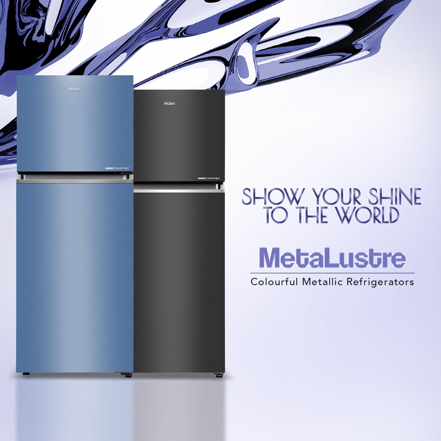 Haier 328 L, 3 Star, 10-in-1 Convertible, Frost Free Double Door Refrigerator, Triple Inverter & Dual Fan Motor Technology, Graphite Black, HRF-3782BLGK-P Haier 328 L, 3 Star, 10-in-1 Convertible, Frost Free Double Door Refrigerator, Triple Inverter & Dual Fan Motor Technology, Graphite Black, HRF-3782BLGK-P