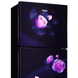 Haier 240L 2 Star Frost Free Top Mount Double Door Refrigerator, Cool Pad, 200% Faster Ice Making in 49 Minutes, Marine Rose, HRF-2902EMR-P