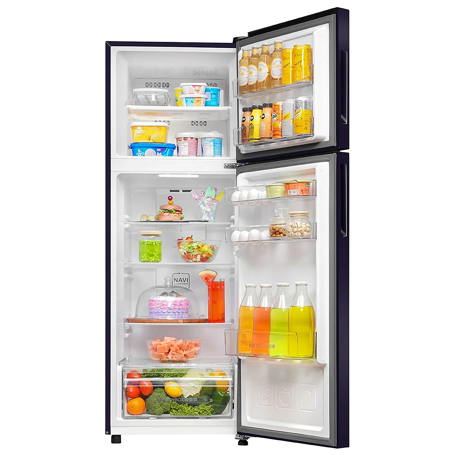 Haier 240L 2 Star Frost Free Top Mount Double Door Refrigerator, Cool Pad, 200% Faster Ice Making in 49 Minutes, Marine Rose, HRF-2902EMR-P Haier 240L 2 Star Frost Free Top Mount Double Door Refrigerator, Cool Pad, 200% Faster Ice Making in 49 Minutes, Marine Rose, HRF-2902EMR-P