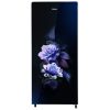 Haier 185 L, 2 Star Direct Cool Glass Finish Single Door Refrigerator, Marine Dime Glass Finish, Recess Handle, Purple, HRD-2062CMDG-N