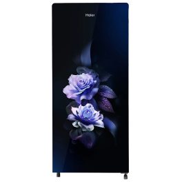 Haier 185 L, 2 Star Direct Cool Glass Finish Single Door Refrigerator, Marine Dime Glass Finish, Recess Handle, Purple, HRD-2062CMDG-N