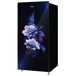 Haier 185 L, 2 Star Direct Cool Glass Finish Single Door Refrigerator, Marine Dime Glass Finish, Recess Handle, Purple, HRD-2062CMDG-N