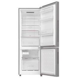 Haier 237 L, 2 Star, 8 In 1 Convertible, Frost Free Double Door Bottom Mount Refrigerator, Twin Energy Saving Mode, Moon Silver, HRB-2872IBMS-P