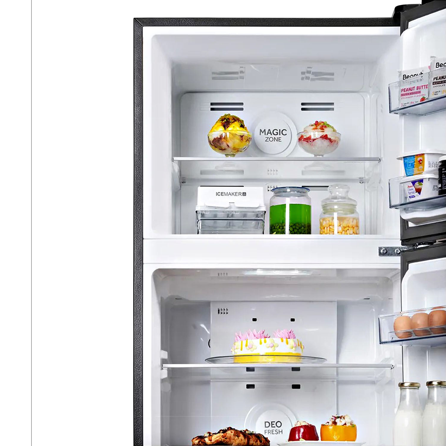 Haier 328 L, 3 Star, 10-in-1 Convertible, Frost Free Double Door Refrigerator, Triple Inverter & Dual Fan Motor Technology, Graphite Black, HRF-3782BLGK-P Haier 328 L, 3 Star, 10-in-1 Convertible, Frost Free Double Door Refrigerator, Triple Inverter & Dual Fan Motor Technology, Graphite Black, HRF-3782BLGK-P