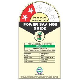 Haier 240L 2 Star Frost Free Top Mount Double Door Refrigerator, 5 In 1 Convertible Modes, Twin Inverter, 200% Faster Ice Making in 49 Minutes, GE Black, HRF-2902IBGB-P