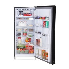 Haier 185 L, 2 Star Direct Cool Glass Finish Single Door Refrigerator, Marine Dime Glass Finish, Recess Handle, Purple, HRD-2062CMDG-N