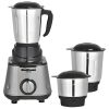 SUNFLAME 500 watt 3 Jar Mixer Grinder, Auto Shut Off & Overload Protection, Silver, Aplha