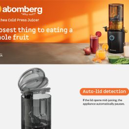 Atomberg Cold Press Juicer, High Nutrition, Easy Assembly & Cleaning, Intelligent Auto Reverse, Advanced Safety Features, Ideal for Fruit, Veggie Juices & Nut Milks, Althea