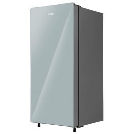 Haier 190L 5 Star Direct Cool Single Door Refrigerator, Toughened Glass Shelves, Large Veg Box, 1 Hour Icing Technology, Easy Clean Back, Mirror Glass, HRD-2105CMG-P