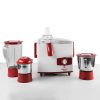 SUNFLAME 3 JAR 500-watt Juicer Mixer Grinder, Overload Protection Switch, White, OPUS DX