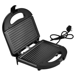 Sunflame 750 Watt, Sandwich Toaster-Grill, Non-Stick Cooking Plates and a Cool-Touch Handle, Black, SF-109