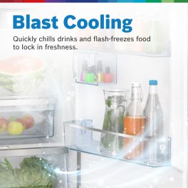 Bosch 368L, 3-Star, Frost free Double Door Inverter Refrigerator (2025 Model), 6-in-1 Convertible, 18 Hours Cooling Retention, Digital Display, Super Freeze, 80min Convert, Smoky Steel, CTC39K03NI