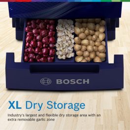 Bosch 187 L, 3 Star, Single Door Refrigerator with Industry's largest base drawer, vegetable box & Beverage space, 18 Hr Cooling Retention, 2.5x Cooling, inverter compressor, Feather Blue, CST18B33PI