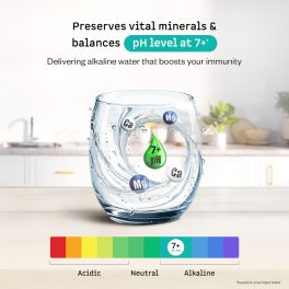 Atomberg 8L Adaptive Water Purifier, RO+UF+UV+Alkaliser, Zero Cost for 2Yrs, 4 Modes, TDS-Based Filtration, Smart IoT, 7-Stage Purification, Retains Minerals, No AMC, Black, Intellon
