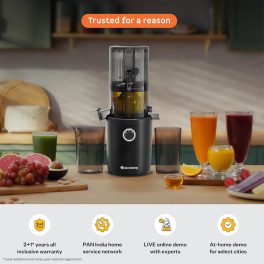 Atomberg Cold Press Juicer, High Nutrition, Easy Assembly & Cleaning, Intelligent Auto Reverse, Advanced Safety Features, Ideal for Fruit, Veggie Juices & Nut Milks, Althea