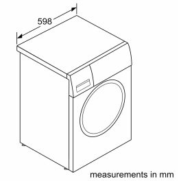 Bosch Series 8, 1400RPM 11 KG Fully Automatic Front Load washing machine, AntiStain Technology & Reload Function, Silver inox, WGA264AXIN