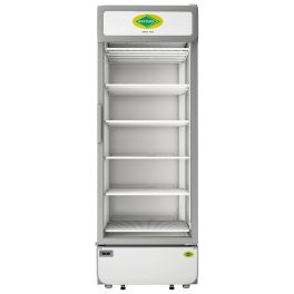 Western 585 Liter Visi Cooler Glass Standard Single Door Commercial Refrigerator, Automatic Defrost System, White-Grey, SRC752-GL