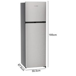 Liebherr 316L 2 Star, Hot to Cool, Frost Free Double Door Inverter Refrigerator, Duo cooling, Fridge-freezer with NoFrost, Vegetable Organiser, Stainless steel, TDHssB 3111