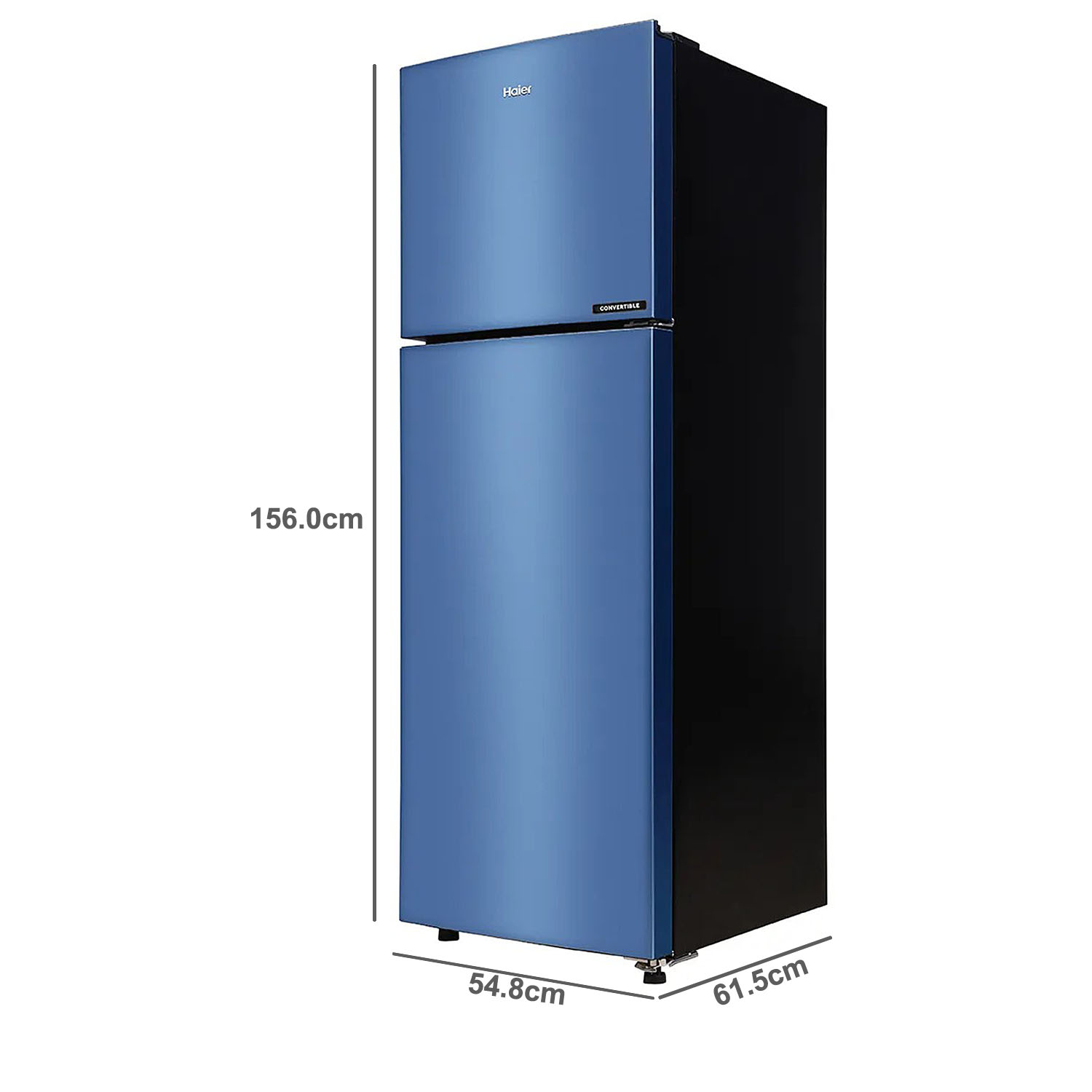 Haier 240 Litre 2 Star Double Door Refrigerator with 5-in-1 Convertible and Turbo Icing Technology, Green Inox, HRF2902BGI Haier 240 Litre 2 Star Double Door Refrigerator with 5-in-1 Convertible and Turbo Icing Technology, Green Inox, HRF2902BGI