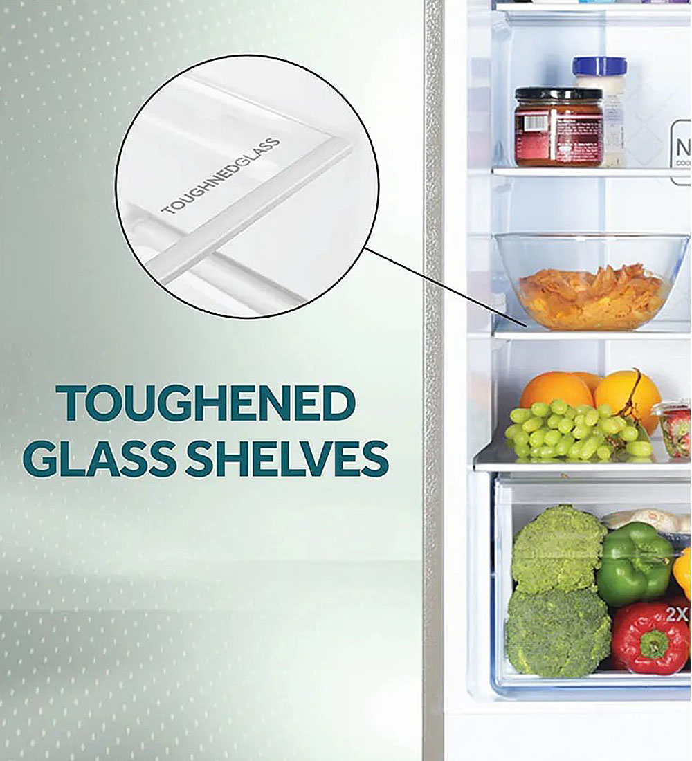 Haier 240 Litre 2 Star Double Door Refrigerator with 5-in-1 Convertible and Turbo Icing Technology, Green Inox, HRF2902BGI Haier 240 Litre 2 Star Double Door Refrigerator with 5-in-1 Convertible and Turbo Icing Technology, Green Inox, HRF2902BGI