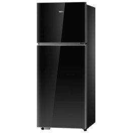 Haier 475 L, 2-star Top-Mounted Double-Door Frost-Free Refrigerator, Eco Mode, Double Magic Zone, Twin Inverter Technology, Black Glass, HRF-5252PGK-N