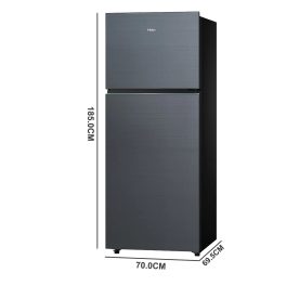 Haier 475 L, 2-star Top-Mounted Double-Door Frost-Free Refrigerator, Eco Mode, Double Magic Zone, Twin Inverter Technology, Graphite Black, HRF-5252BGK-N
