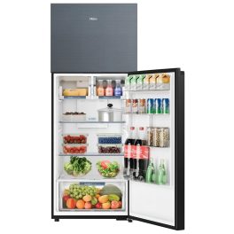 Haier 475 L, 2-star Top-Mounted Double-Door Frost-Free Refrigerator, Eco Mode, Double Magic Zone, Twin Inverter Technology, Graphite Black, HRF-5252BGK-N