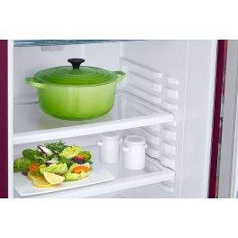 Samsung 183 L, 3 Star, Digital Inverter, Direct-Cool Single Door Refrigerator With Base Stand Drawer, Wild Lily Red, RR20F1823WR/HL
