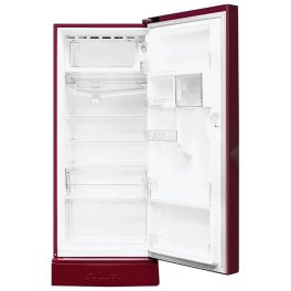 Haier 190 Liter, 5 Star Single Door Refrigerator With Base Drawer, Ice Making in 60 Minutes, Easy To Clean Back Panel, Red Dahelia, HRD-2105PRD