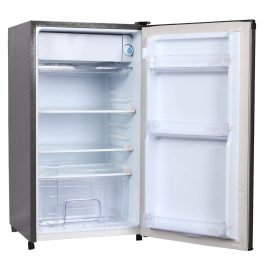 Kenstar 92 Liter, 1 Star Mini Single Door Inverter Refrigerator, Vegetable Crisper, Anti-bacterial Gasket, Stabilizer Free Operation, Hairline-Grey, REFKD121PTHG-CEH