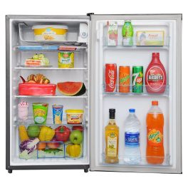 Kenstar 92 Liter, 1 Star Mini Single Door Inverter Refrigerator, Vegetable Crisper, Anti-bacterial Gasket, Stabilizer Free Operation, Hairline-Grey, REFKD121PTHG-CEH