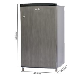 Kenstar 92 Liter, 1 Star Mini Single Door Inverter Refrigerator, Vegetable Crisper, Anti-bacterial Gasket, Stabilizer Free Operation, Hairline-Grey, REFKD121PTHG-CEH