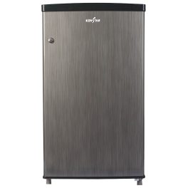 Kenstar 92 Liter, 1 Star Mini Single Door Inverter Refrigerator, Vegetable Crisper, Anti-bacterial Gasket, Stabilizer Free Operation, Hairline-Grey, REFKD121PTHG-CEH